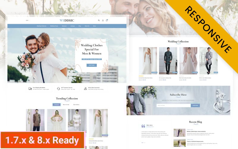 weddisc wedding fashion store prestashop responsive theme original