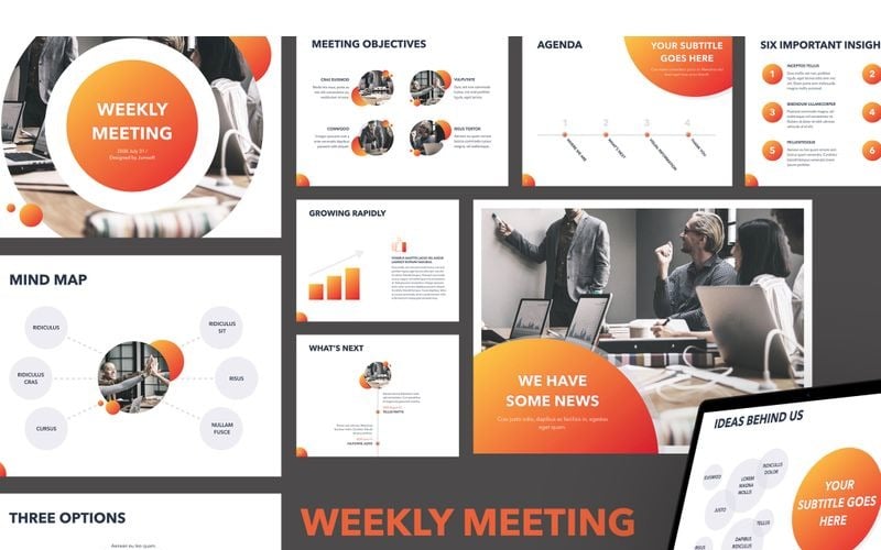weekly meeting powerpoint template original