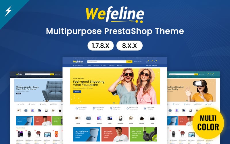 wefeline electronics and multipurpose prestashop theme original