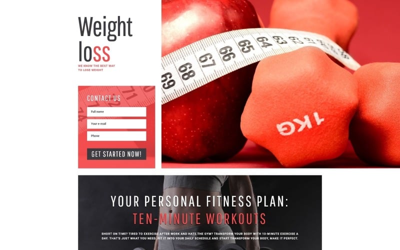 weight loss simple weight loss program compatible with novi builder landing page template original