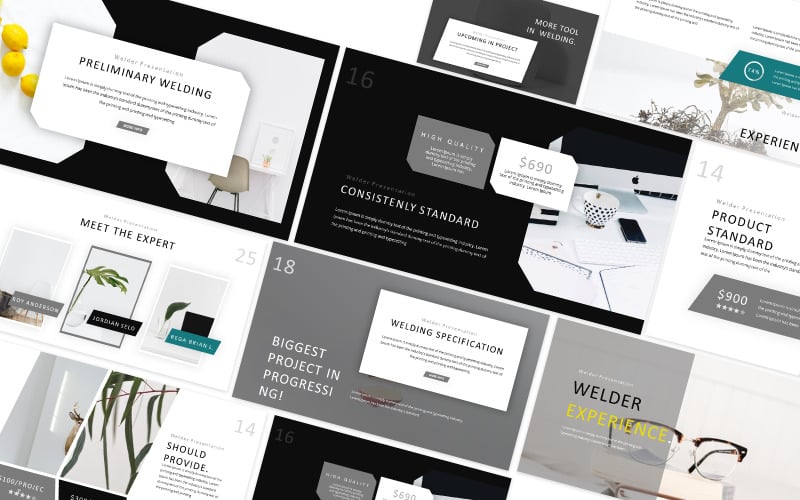 welder experience powerpoint template original