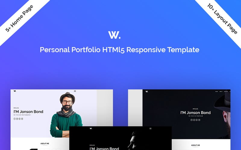 welfare personal portfolio html template original