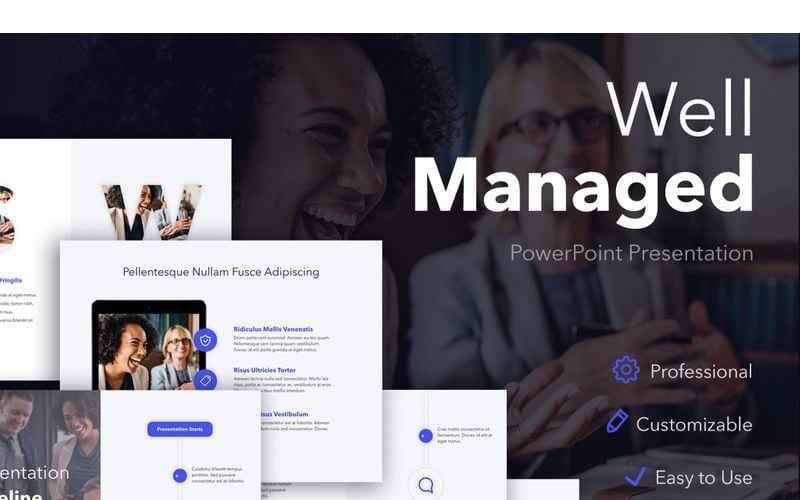 well managed powerpoint template original