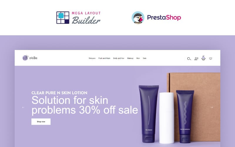 wellbe k beauty online ecommerce prestashop theme original
