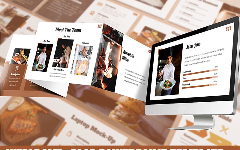 welldone food powerpoint template original