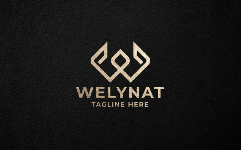 welynat letter w pro logo template original