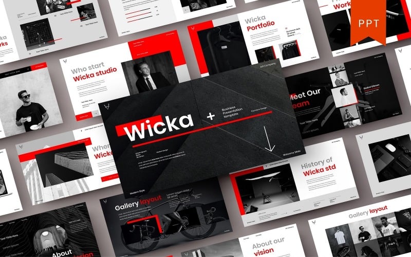 wicka business powerpoint template original