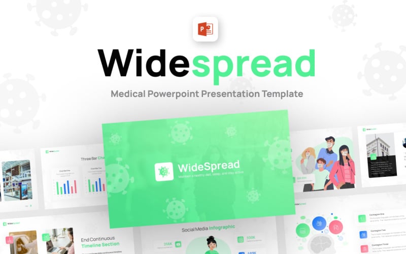 widespread health creative powerpoint template original