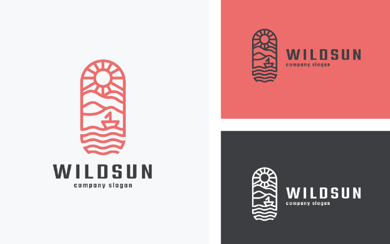 wild sun travel company logo original