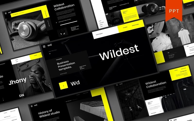 wildest business powerpoint template original