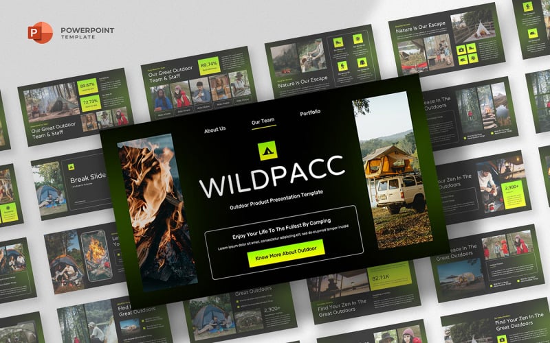 wildpacc outdoor adventure powerpoint template original