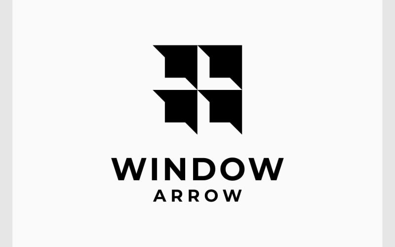 window building arrow up logo original