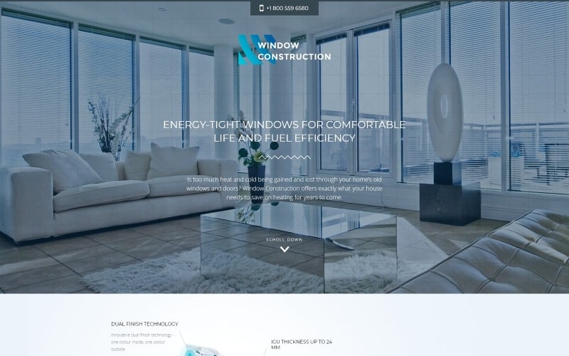 window construction windows doors html bootstrap landing page template original