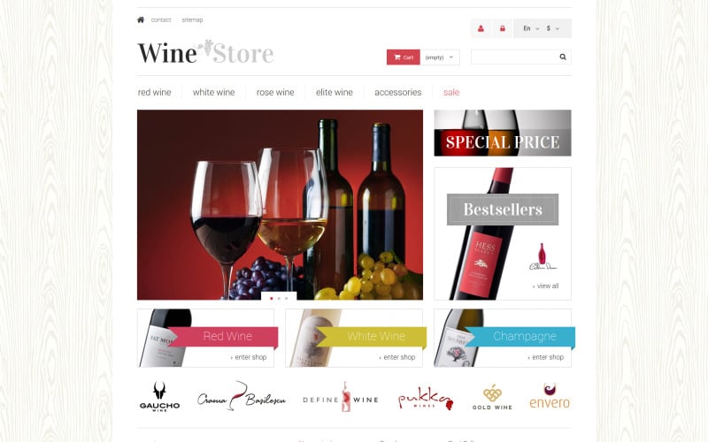 wine store prestashop theme original