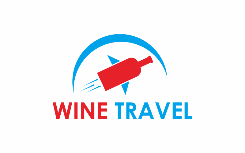 wine travel logo template original