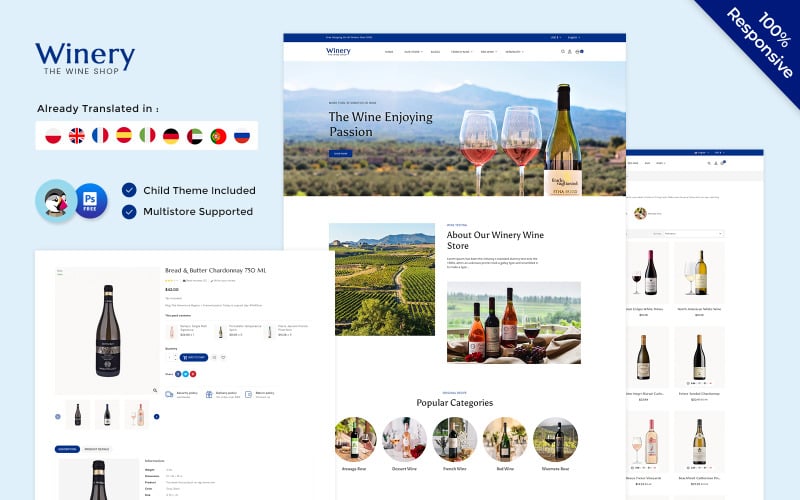 winery liquor vinery multipurpose responsive prestashop store original