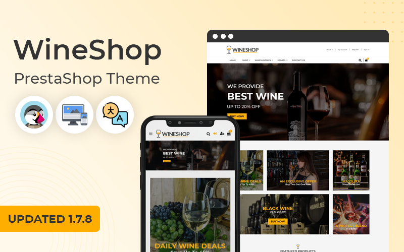 wineshop premium wine store prestashop theme original