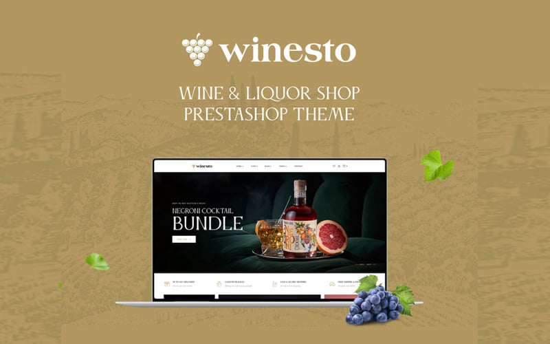 winesto elementor wine amp liquor prestashop theme original