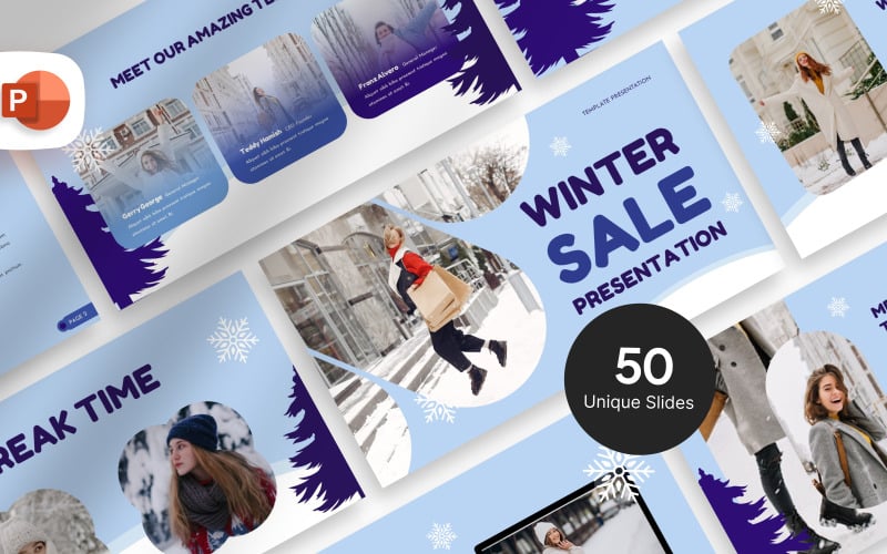winter sale presentation template original