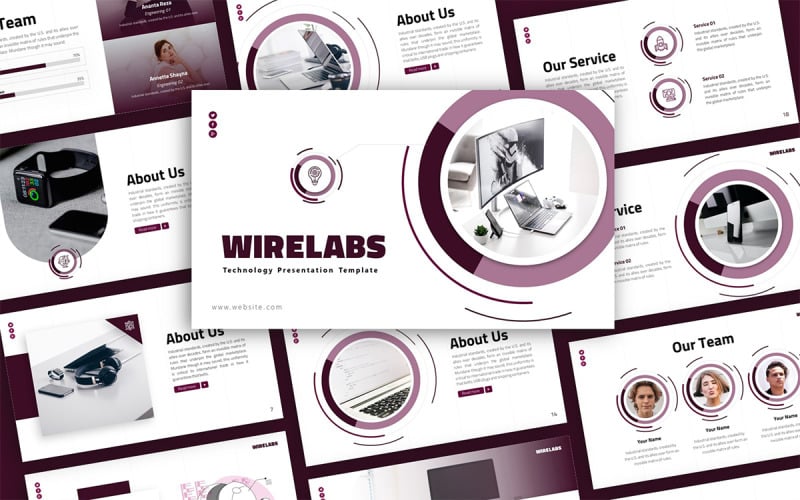wirelabs technology multipurpose powerpoint presentation template original