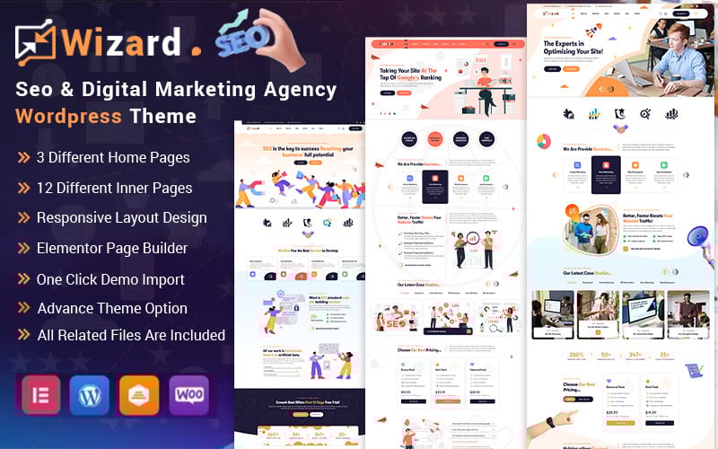 wizard seo amp digital marketing agency wordpress theme original
