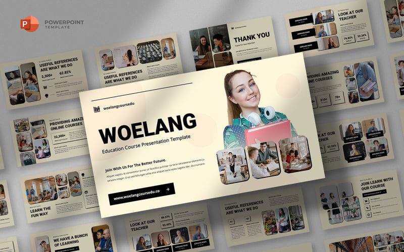 woelang course amp education powerpoint template original