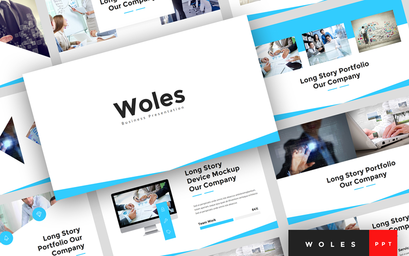 woles business presentation powerpoint template original
