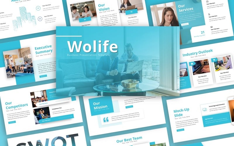 wolife business presentation powerpoint template original