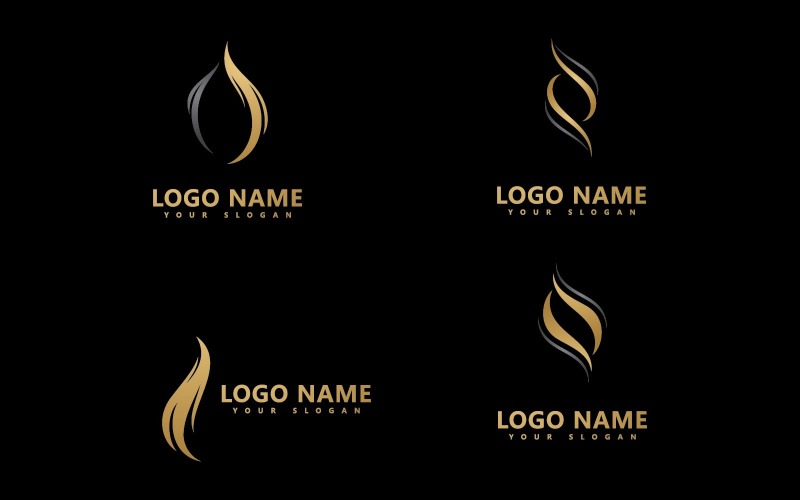 woman hair salon vector logo design template v original