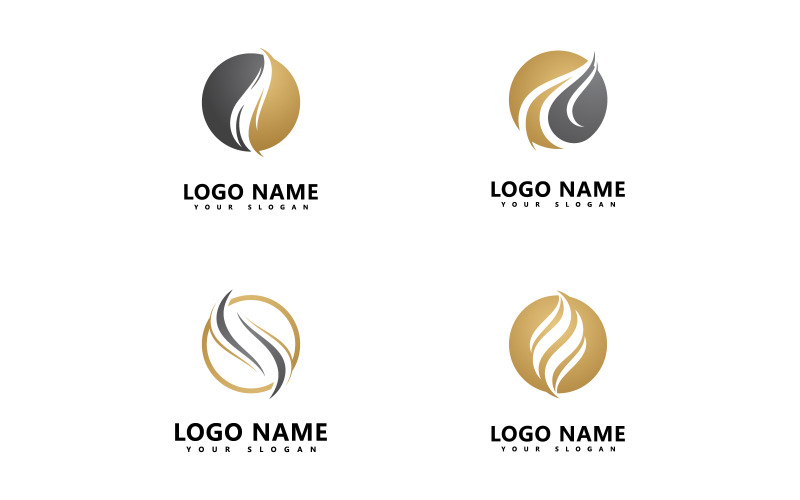 woman hair salon vector logo design template v original
