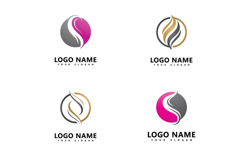woman hair salon vector logo design template v original