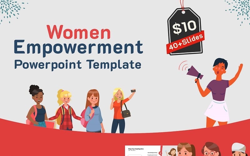 women empowerment powerpoint template original