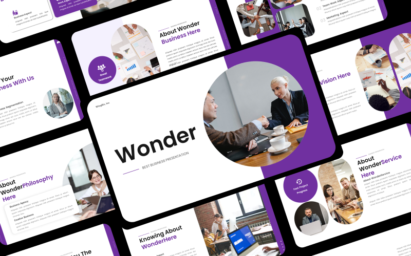 wonder company business powerpoint original