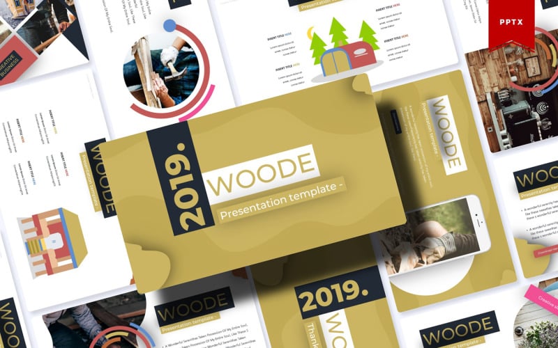 woode powerpoint template original