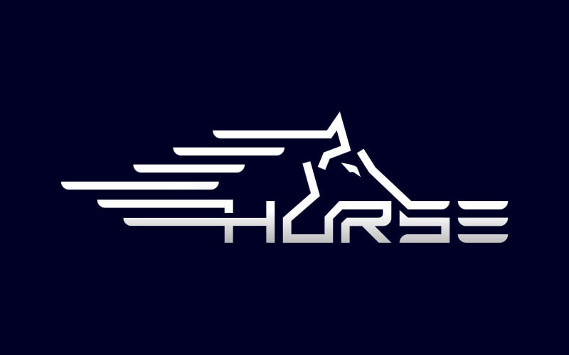 wordmark horse logo design logistic logo freight logo express delivery logo shipping trucking logo original
