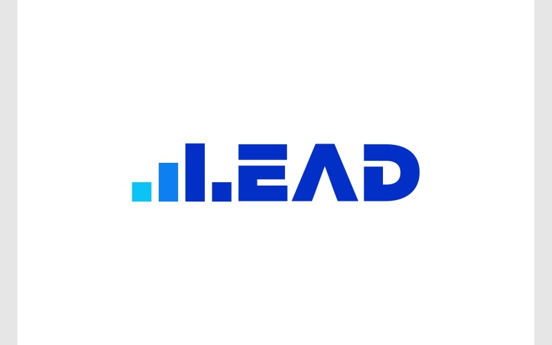 wordmark lead up chart graph business logo original