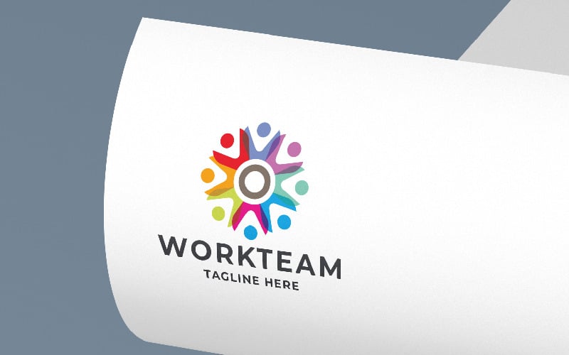 work team pro logo template original