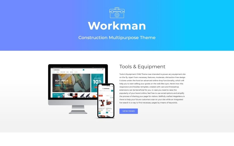 workman construction multipurpose prestashop theme original