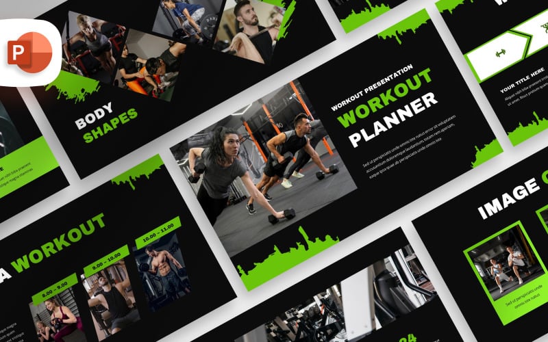 workout planner presentation template original