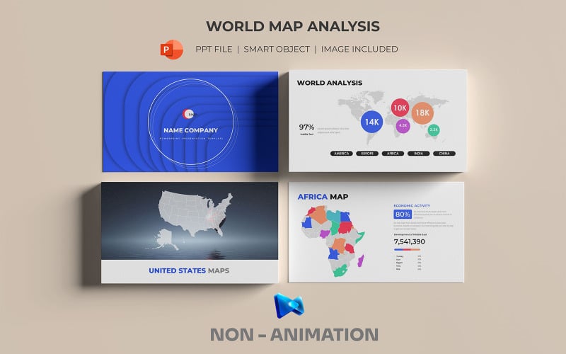 world map editable powerpoint template original
