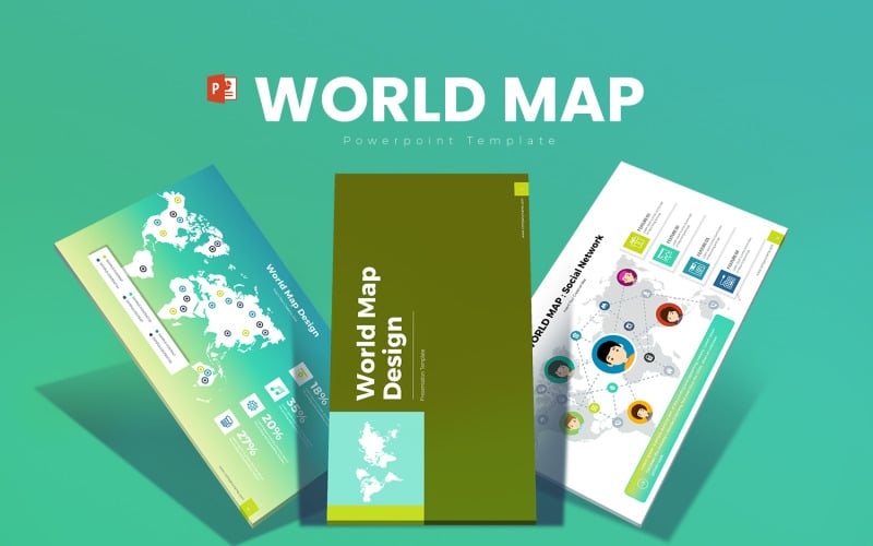 world map powerpoint template original