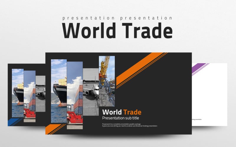 world trade powerpoint template original