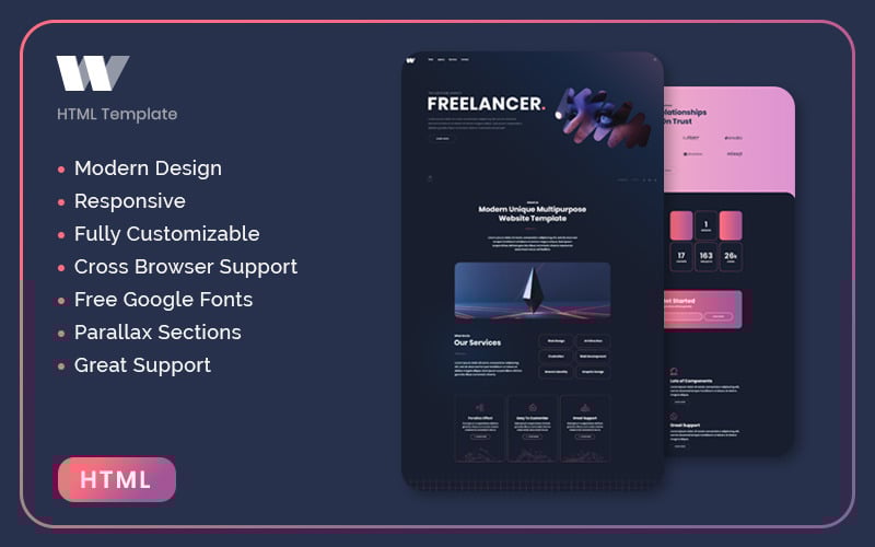wynn creative html landing page original
