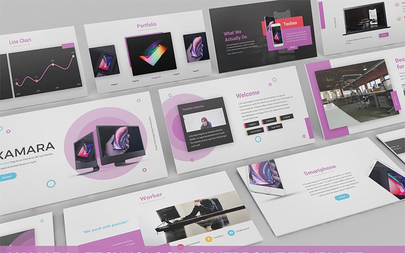 xamara technology powerpoint template original