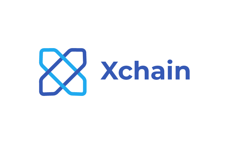 xchain x letter logo template original