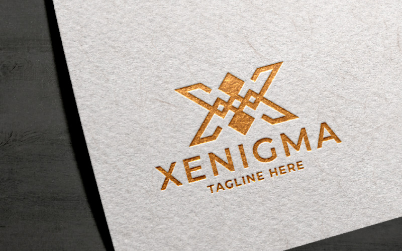 xenigma letter x pro logo template original