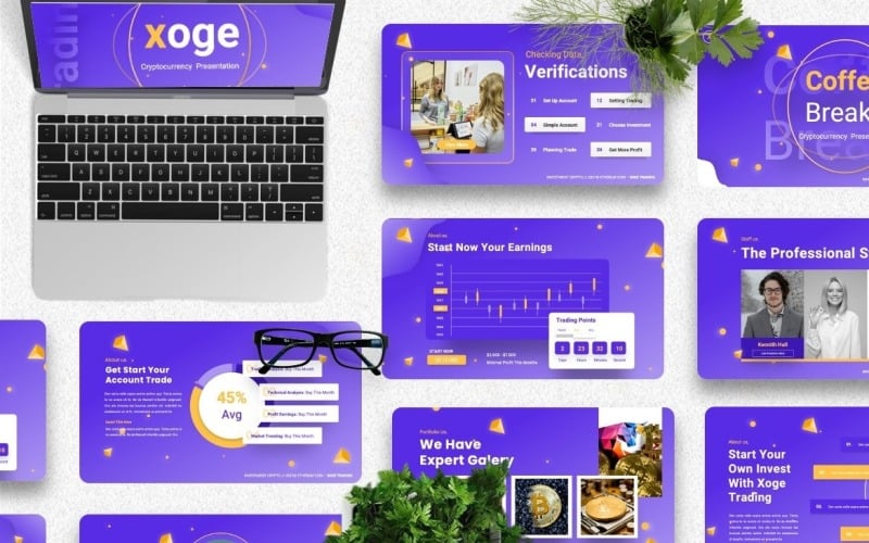xoge cryptocurrency powerpoint templates original