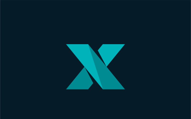 xtreme letter x logo template original
