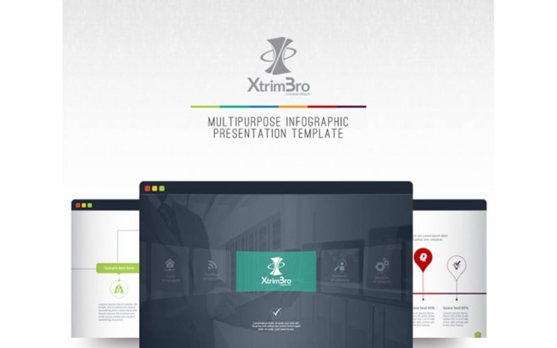 xtrimbro multipurpose infographic presentational powerpoint template original