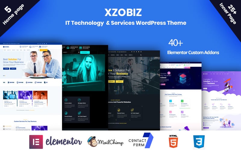 xzobiz it technology amp services wordpress theme original